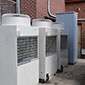 Data Facility Mitsubishi Split Air Handlers - 3 Wall Units per Compressor